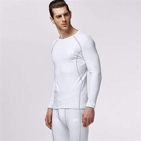 img 2 attached to MEETYOO Mens Sport Long Johns: Optimal Base Layer for Active Performance
