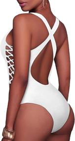 img 3 attached to 👙 Holipick Women's Cutout Swimsuit – Stylish Swimwear, Perfect for Women's Clothing in Swimsuits & Cover Ups