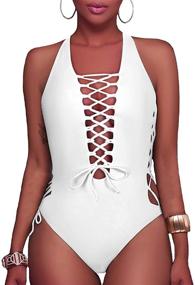 img 4 attached to 👙 Holipick Women's Cutout Swimsuit – Stylish Swimwear, Perfect for Women's Clothing in Swimsuits & Cover Ups