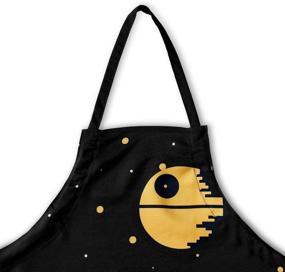 img 2 attached to 🌟 Оригинальный кухонный фартук Star Wars, демонстрирующий Звезду Смерти и шагающих AT-AT, идеальный аксессуар и предмет декора для кухни.