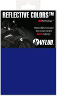 🚲 vfluo 3m reflective colors diy kit: universal adhesive for helmet/motorbike/scooter/bike. 3m technology. dark blue. 10 x 15 cm sheet. logo
