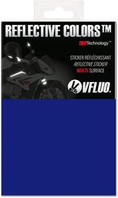 img 4 attached to 🚲 VFLUO 3M Reflective Colors DIY Kit: Universal Adhesive for Helmet/Motorbike/Scooter/Bike. 3M Technology. Dark Blue. 10 x 15 cm Sheet.