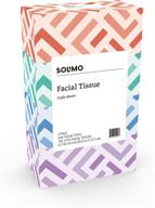 🤧 amazon brand solimo facial tissues - 4 flat boxes, 160 tissues per box - 640 tissues total – premium quality tissues for gentleness and convenience logo