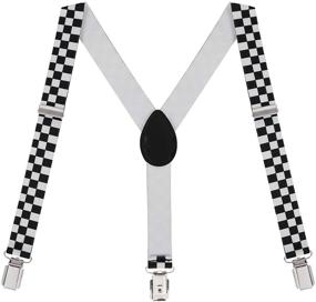 img 3 attached to Stylish HDE Adjustable Suspenders for Boys with Pre-Tied Bow Tie and Fedora Hat