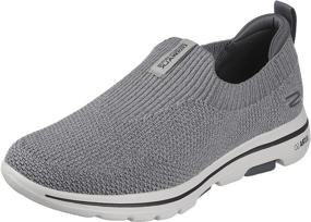 img 4 attached to 👟 Skechers Gowalk Merrit Stretch Performance Walking Shoes for Men - Loafers & Slip-Ons