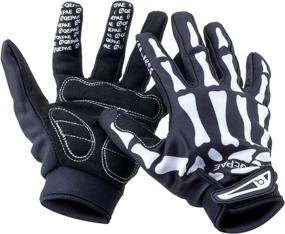 img 4 attached to Basecamp Skeleton Gloves: Stylish Skull Gloves for Men & Women – Ideal for Cycling, Motorcycle & Halloween Parties