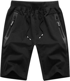 img 4 attached to Kihatwin Elastic Boys' Clothing Casual Workout Shorts