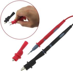 img 1 attached to Insulated MultiMeter Test Lead Meter Probe Set with Alligator Clip Crocodile Clamp (4pcs)