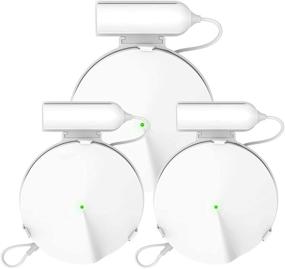 img 4 attached to Koroao Wall Mount Holder For TP-Link Deco M9 Plus Whole Home Mesh WiFi System - No Cord Clutter And Save Space Ceiling Bracket (3-Pack)