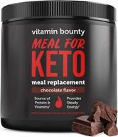 chocolate keto protein powder - low carb 🍫 meal replacement - 2g net carbs - 14 servings logo