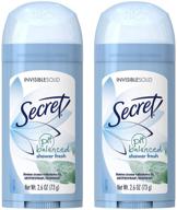 👃 unscented secret invisible solid antiperspirant deodorant - 2.6 oz - pack of 2 logo
