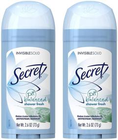 img 4 attached to 👃 Unscented Secret Invisible Solid Antiperspirant Deodorant - 2.6 oz - Pack of 2