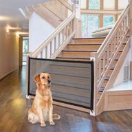 🐾 nwk magic pet gate: secure enclosure for house stairs, ideal for pets to play and rest, 8 hooks included (31.5'' x 41'') logo