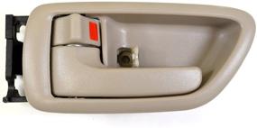 img 2 attached to 🚪 Genuine Eynpire 8017 Beige/Tan Driver Side Door Handle for Toyota Sequoia & Tundra (Double Cab) – 2001-2007 & 2004-2006 Models