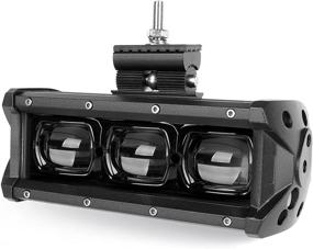 img 4 attached to 6D Lens 8 Inch 30W Single Row LED Light Bar Flood Beam for Off Road Car Trailer Truck Boat 4X4 SUV UTV Marine 12V 24V Work Fog Lamp - SUFEMOTEC, 2 Years Warranty