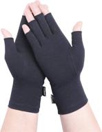 🧤 yowband compression arthritis gloves for joint pain relief - fingerless hand gloves for men & women, carpal tunnel support and dairywork assistance logo