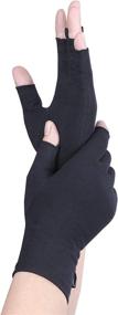 img 3 attached to 🧤 YOWBAND Compression Arthritis Gloves for Joint Pain Relief - Fingerless Hand Gloves for Men & Women, Carpal Tunnel Support and Dairywork Assistance