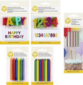 img 3 attached to 🌈 Wilton 83-Piece Rainbow Birthday Party Candles Set