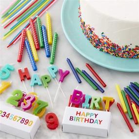 img 2 attached to 🌈 Wilton 83-Piece Rainbow Birthday Party Candles Set