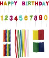 🌈 wilton 83-piece rainbow birthday party candles set логотип