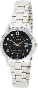 img 3 attached to Casio Womens LTP V004D 1B Stainless Analog