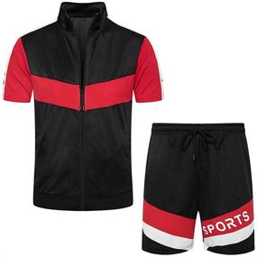 img 4 attached to MANTORS Running Jogging Athletic Sweatsuit Men's Clothing and Active