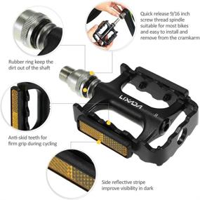 img 1 attached to Lixada Mountain Bike Pedals with Quick Release & Optional Pedal Extender - Enhanced Cycling Performance!