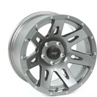 rugged ridge 15301.30 xhd wheel 17x9: gun metal for jeep wrangler & gladiator logo