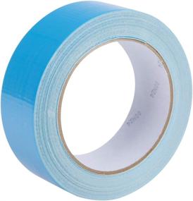 img 2 attached to 🦆 Duck Brand Double-Sided Duct Tape, Blue - 1.4" x 12 Yards: Get Strong Adhesion in a Single Roll!