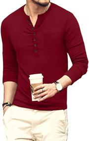 img 2 attached to YTD Fashion Casual Sleeve T Shirts: Trendy Men's Clothing and Shirts for Any Occasion