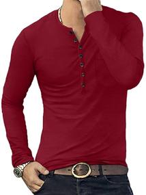 img 1 attached to YTD Fashion Casual Sleeve T Shirts: Trendy Men's Clothing and Shirts for Any Occasion