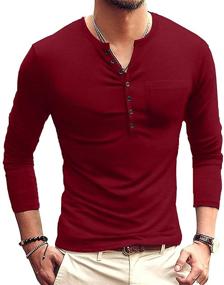 img 4 attached to YTD Fashion Casual Sleeve T Shirts: Trendy Men's Clothing and Shirts for Any Occasion