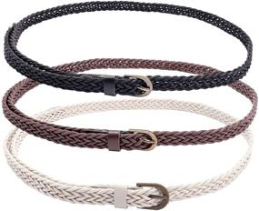 img 4 attached to Stylish and Versatile: CHIC DIARY Women's Braided Waist Belt - Ideal for Dresses and More!