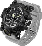 🕶️ tactical military watches for men - waterproof outdoor sports watch with analog digital multifunction & dual display - mens wristwatch логотип