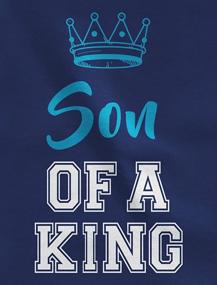 img 2 attached to 👑 Daddy of a Prince & Son of a King Matching Set: Father & Toddler Boy T-Shirts