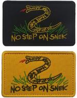 fashion rx 2-piece embroidered no step on snek tactical morale patches: military emblem badge with fastener hook and loop patch logo