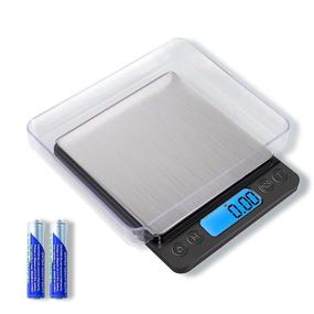 img 4 attached to Upgraded Digital Food Kitchen Scale: High Accuracy YONCON Mini Pocket Scale Measures in Grams and oz for Cooking, Baking, Jewelry with Tare Function, 500g/0.01g, LCD Display, 2 Trays, Batteries Included