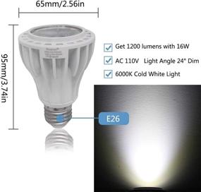 img 3 attached to Durable and Dimmable PAR20 Spotlight: 1 Pack Industrial Electrical Solution