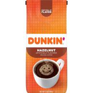 ☕ dunkin' hazelnut flavored ground coffee, 12 oz – enhance your daily brew! logo