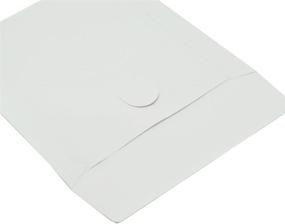 img 2 attached to Maxtek White Paper CD DVD Sleeves: Clear Window and Flap, 1,000 Pieces, Economy Weight (80g)