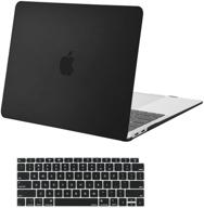 🖥️ mosiso macbook air 13 inch case 2020 2019 2018 retina display - black logo