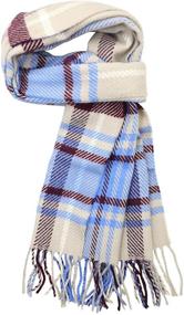 img 3 attached to 🧣 Achillea Scottish Tartan Cashmere Men's Accessories for Christmas Scarves