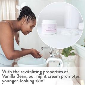 img 2 attached to Eva Naturals Vanilla Bean Night Cream (2 oz) - Top-rated Anti-Aging Night Cream to Boost Collagen and Hydrate Complexion - Protects, Nourishes Skin with Vitamin E and Green Tea.