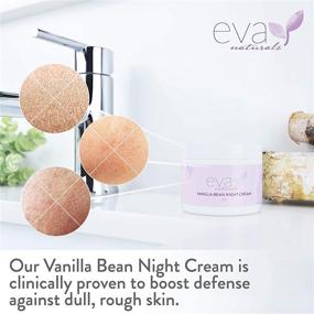 img 3 attached to Eva Naturals Vanilla Bean Night Cream (2 oz) - Top-rated Anti-Aging Night Cream to Boost Collagen and Hydrate Complexion - Protects, Nourishes Skin with Vitamin E and Green Tea.