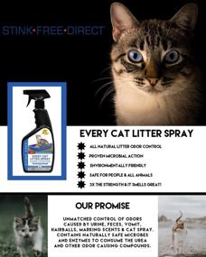 img 2 attached to Stink Free Every Cat Litter Spray Odor Eliminator - Cut Litter Box Changes in Half! 24 oz Cat & Pet Odor Deodorizer