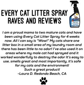 img 1 attached to Stink Free Every Cat Litter Spray Odor Eliminator - Cut Litter Box Changes in Half! 24 oz Cat & Pet Odor Deodorizer