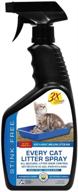 stink free every cat litter spray odor eliminator - cut litter box changes in half! 24 oz cat & pet odor deodorizer logo