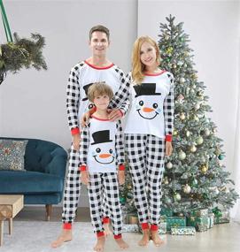 img 2 attached to 🎅 Cozy Matching Christmas Pajamas for Men: Sleepwear Clothing & Lounge Attire