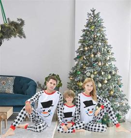 img 1 attached to 🎅 Cozy Matching Christmas Pajamas for Men: Sleepwear Clothing & Lounge Attire