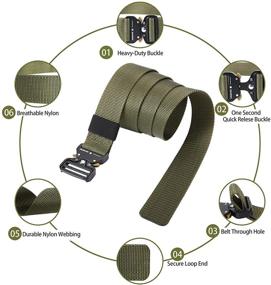 img 3 attached to 👑 Ultimate KingMoore Tactical Military Heavy Duty Quick Release Men's Accessories for Superior Performance